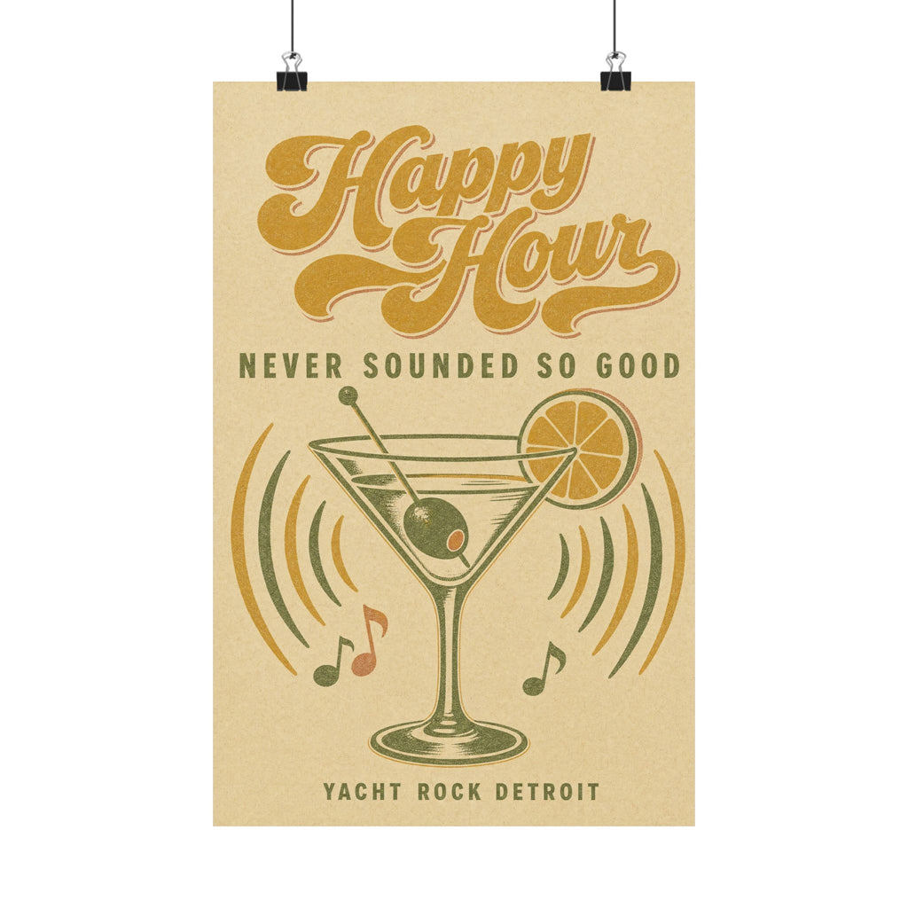 Yacht Rock Detroit Happy Hour Poster