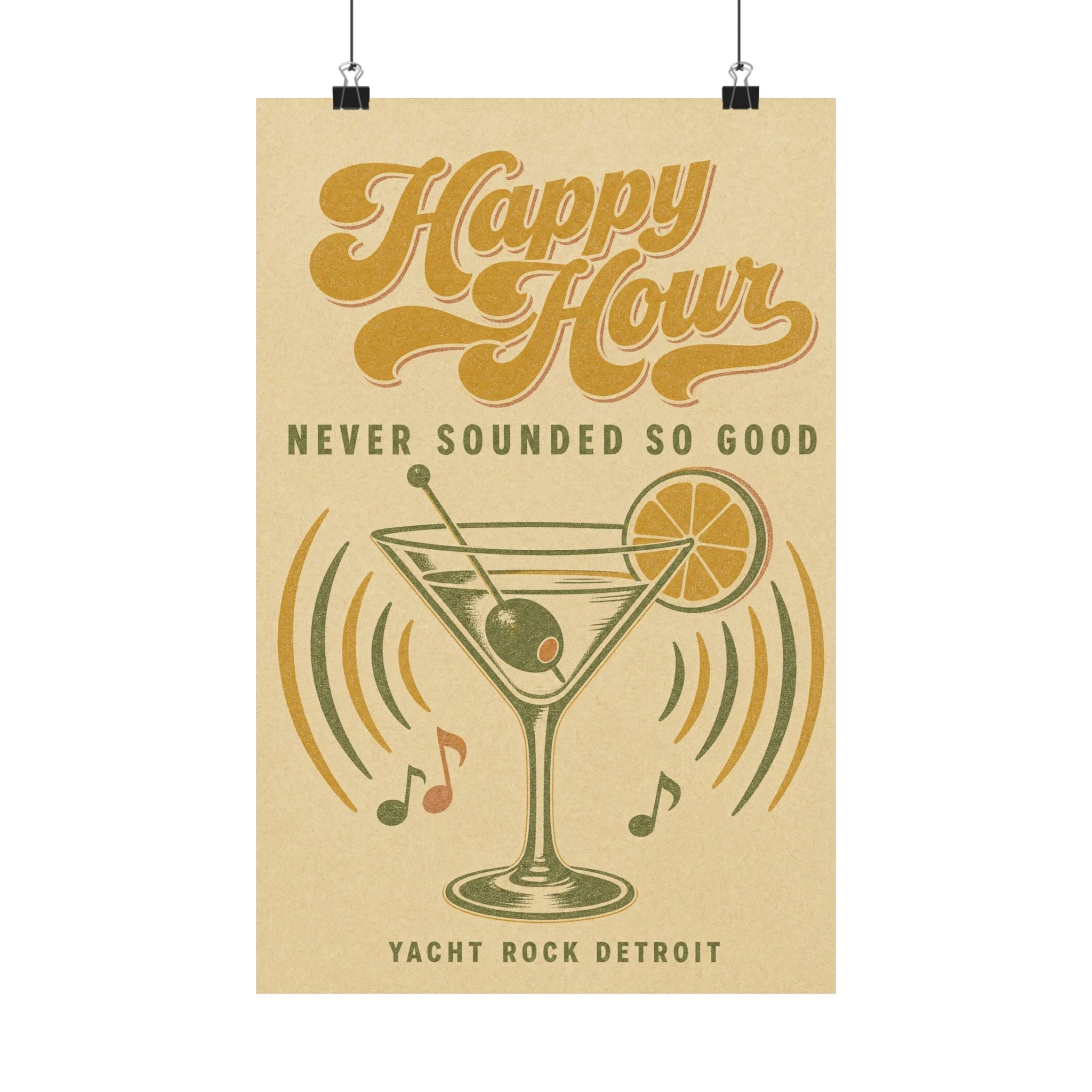 Yacht Rock Detroit Happy Hour Poster