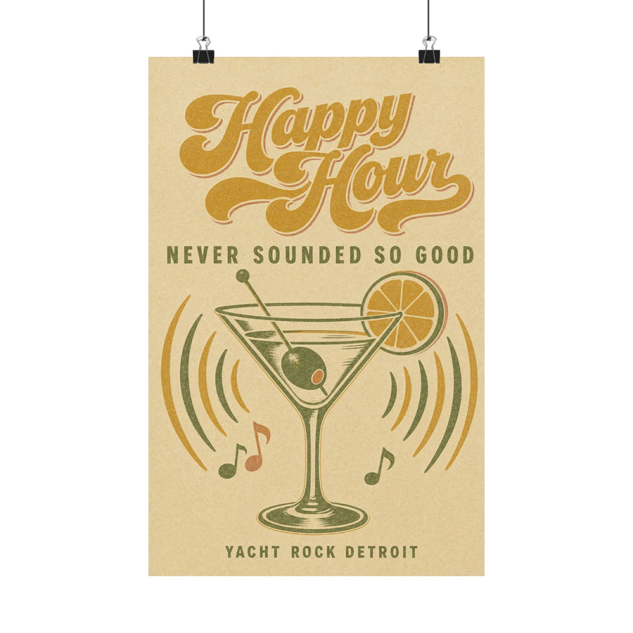 Yacht Rock Detroit Happy Hour Poster